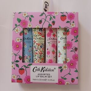 Cath Kidston Assorted Lip Balms - Set of 4 - New